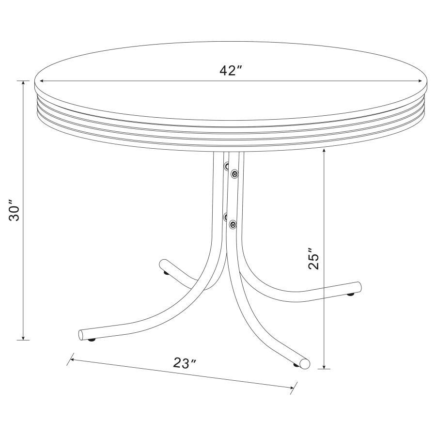 Retro - Round Dining Set