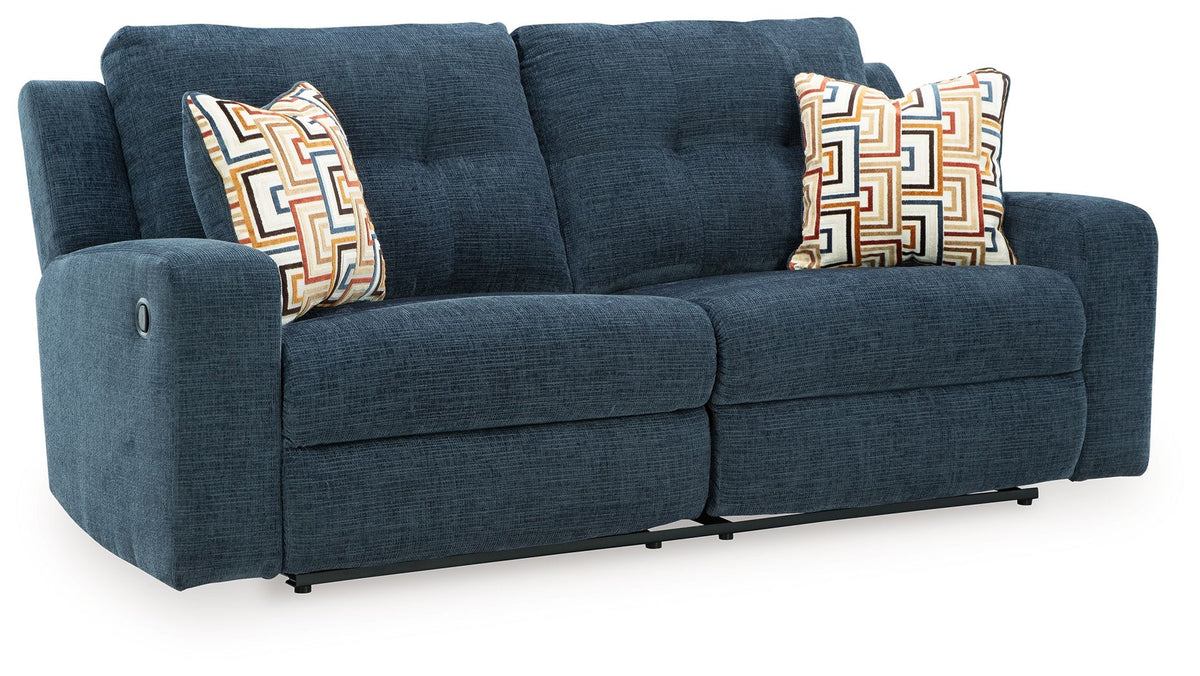 Danum - 2 Seat Reclining Sofa Blue by Signature Design by Ashley® | Bel Furniture
