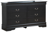 Louis Phillipe - Dresser - Black by Glory Furniture | Bel Furniture