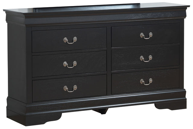 Louis Phillipe - Dresser - Black by Glory Furniture | Bel Furniture