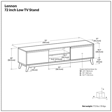 Lennon - Handcrafted Low TV Stand - view 7