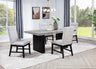 Sebastian - Dining Room Set Black 5 Pc. Table, 4 Chairs by Crown Mark | Bel Furniture