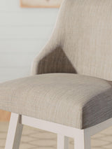 Robbinsdale - Upholstered Swivel Curved Back Barstool (Set of 2) - Antique White