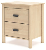 Cabinella - Tan - Two Drawer Night Stand by Signature Design by Ashley® | Bel Furniture
