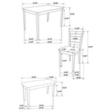 Guillen - 5 Piece Rectangular Dining Table Set - Cappuccino by CoasterEveryday | Bel Furniture