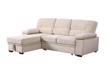 Kipling - Reversible Sleeper Sectional Sofa Chaise by Lilola Home | Bel Furniture