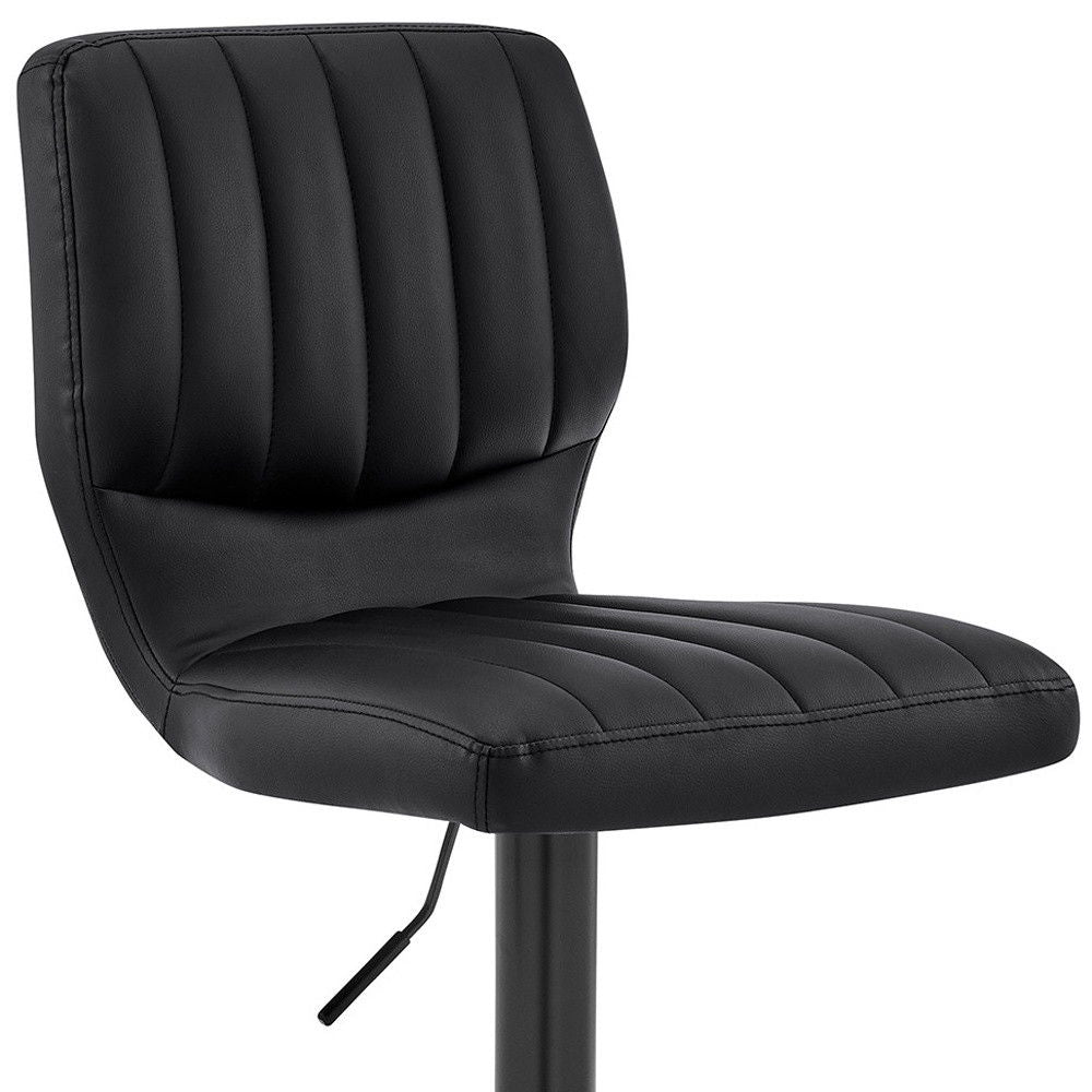 46" Swivel Adjustable Height Bar Chair - Black