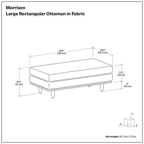 Morrison - Handcrafted Ottoman - view 43