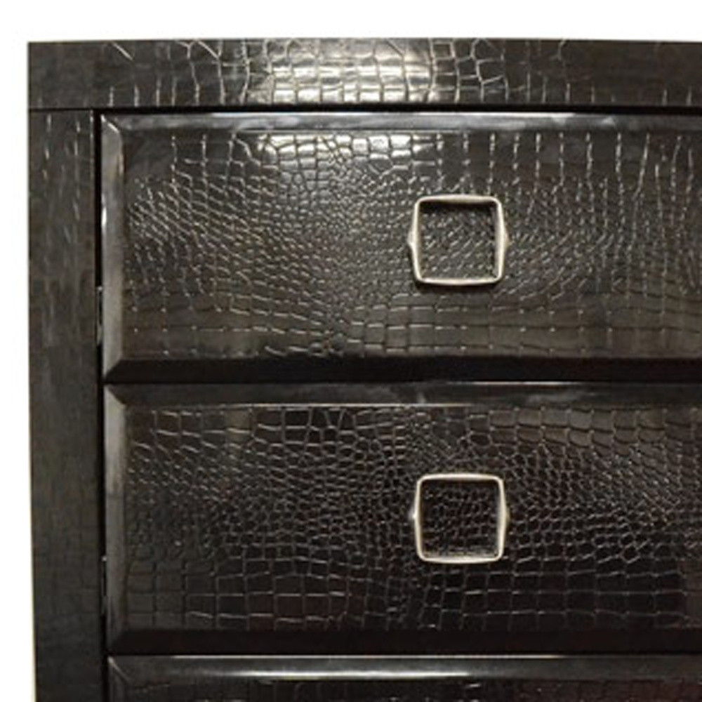 Five Drawer Standard Chest - Black