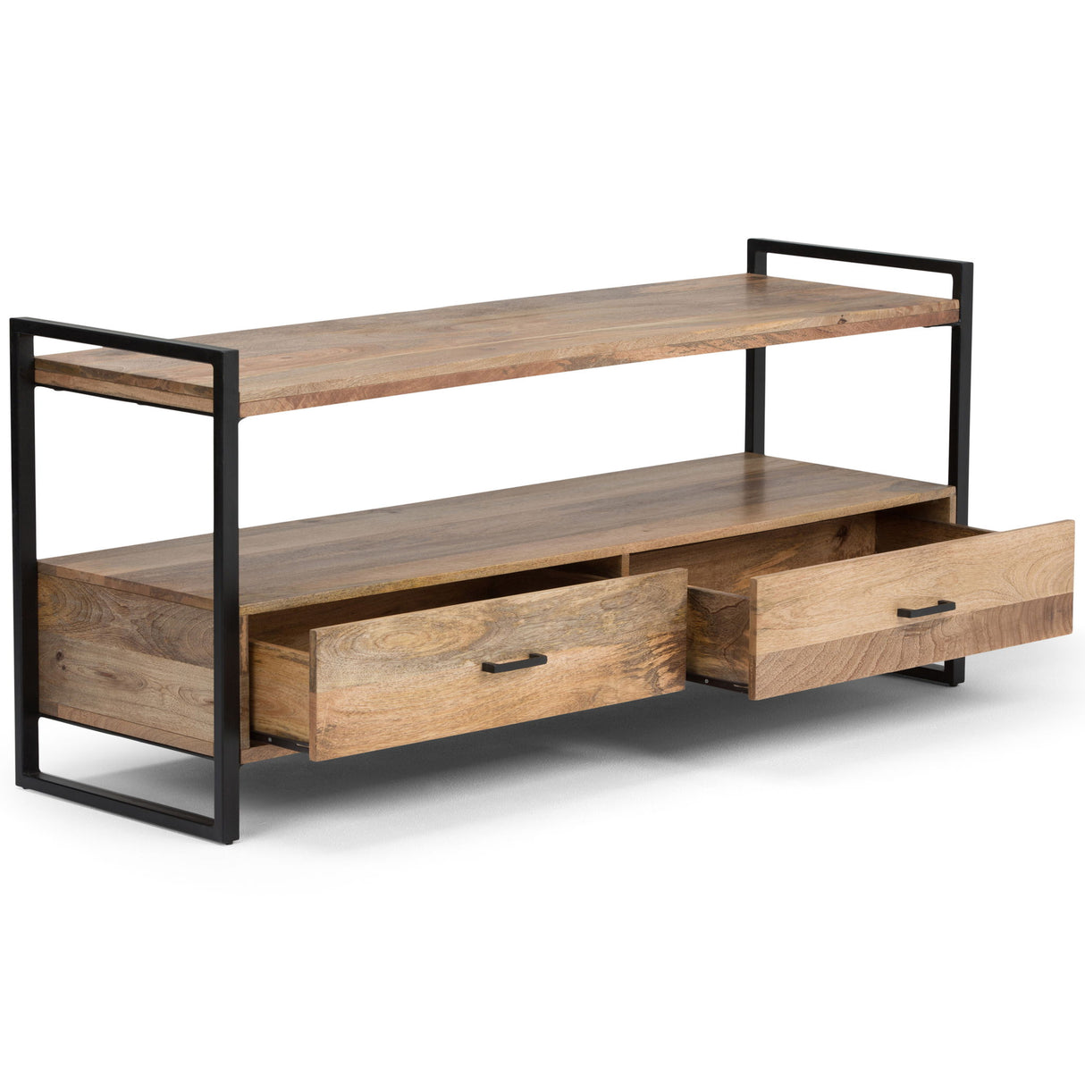 Riverside - TV Media Stand - Natural by Simpli-Home | Bel Furniture