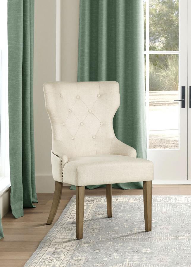 Baney - Tufted Upholstered Dining Chair by CoasterElevations | Bel Furniture