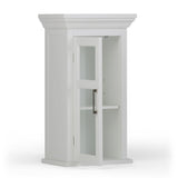 Avington - Single Door Wall Cabinet - Pure White by Simpli-Home | Bel Furniture