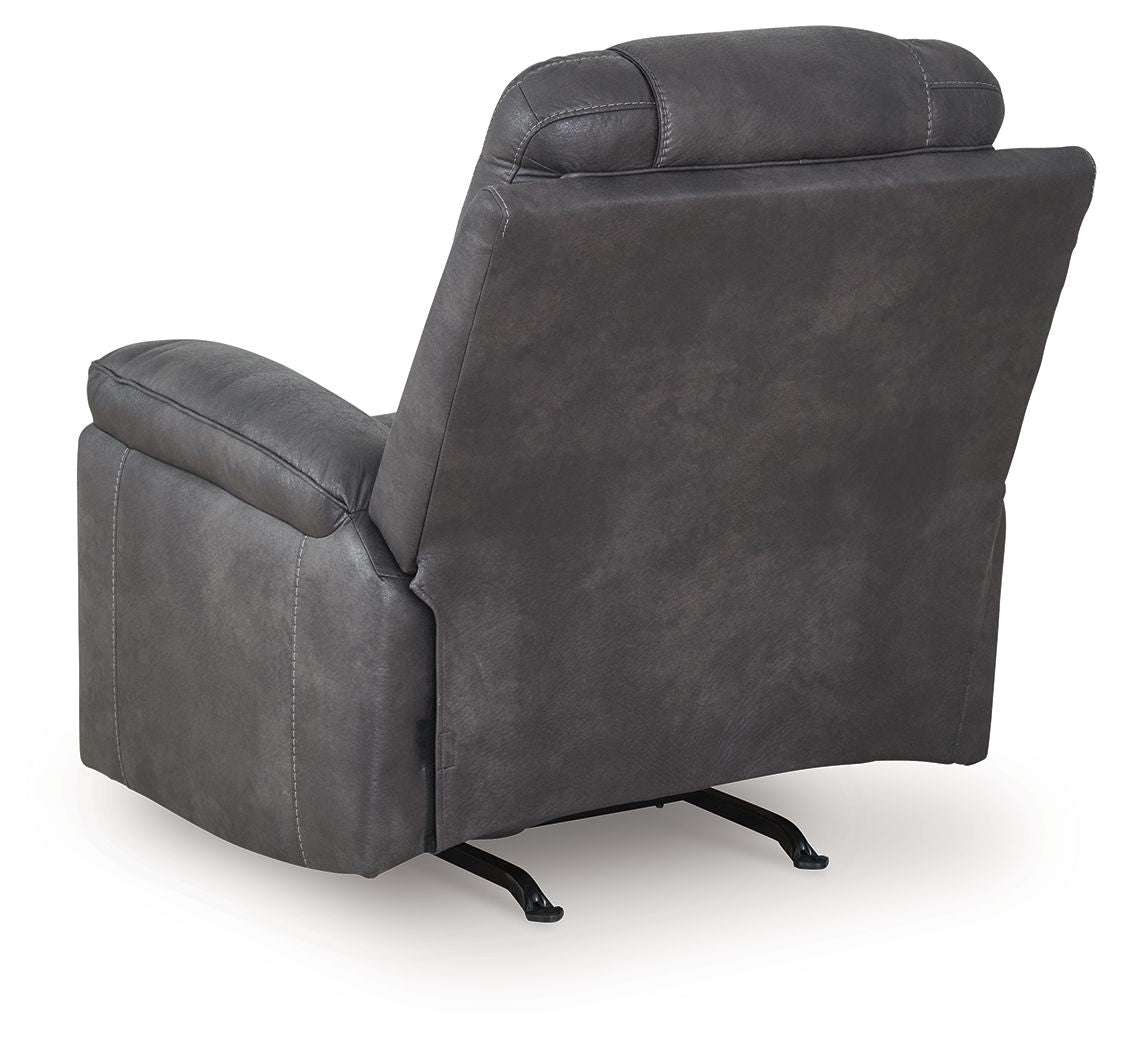 Stockworth - Granite - Rocker Recliner by Signature Design by Ashley® | Bel Furniture