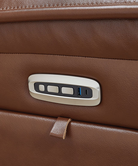 Healy Pier - Chocolate - Power Recliner / Adj Headrest by Signature Design by Ashley® | Bel Furniture