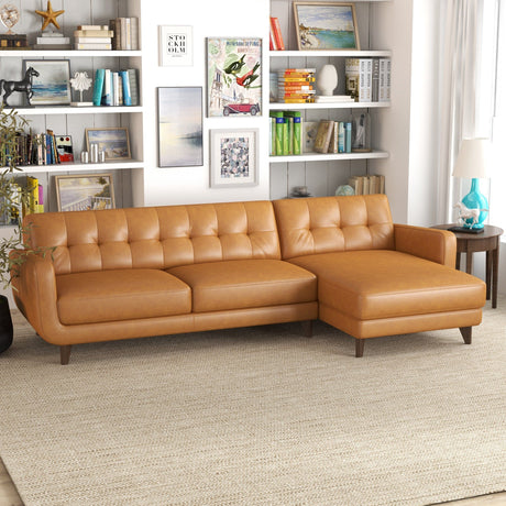Allison - Mid-Century Modern Sectional Sofa Chaise - view 16