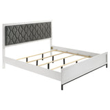 Sonora - Upholstered Panel Bed White by Coaster Fine Furniture | Bel Furniture