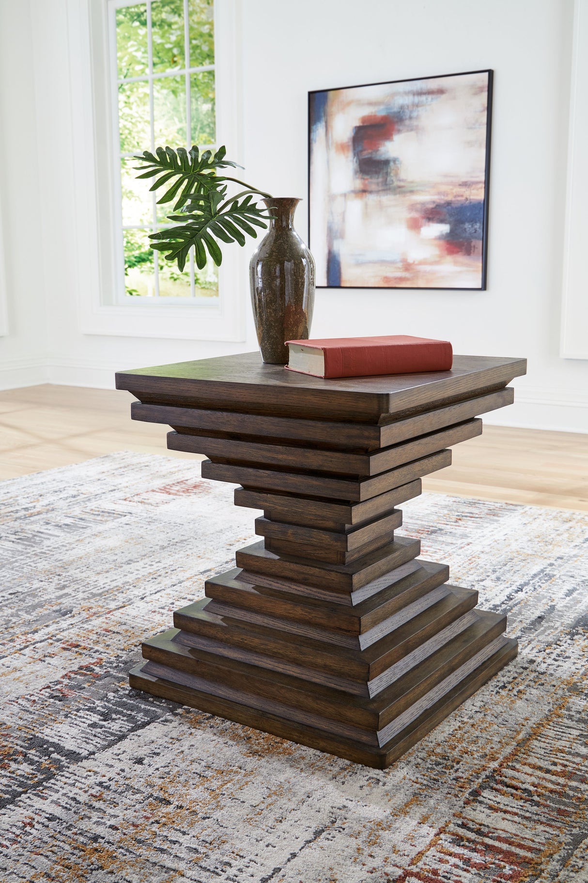 Hannodream - Warm Brown - Square End Table by Signature Design by Ashley® | Bel Furniture