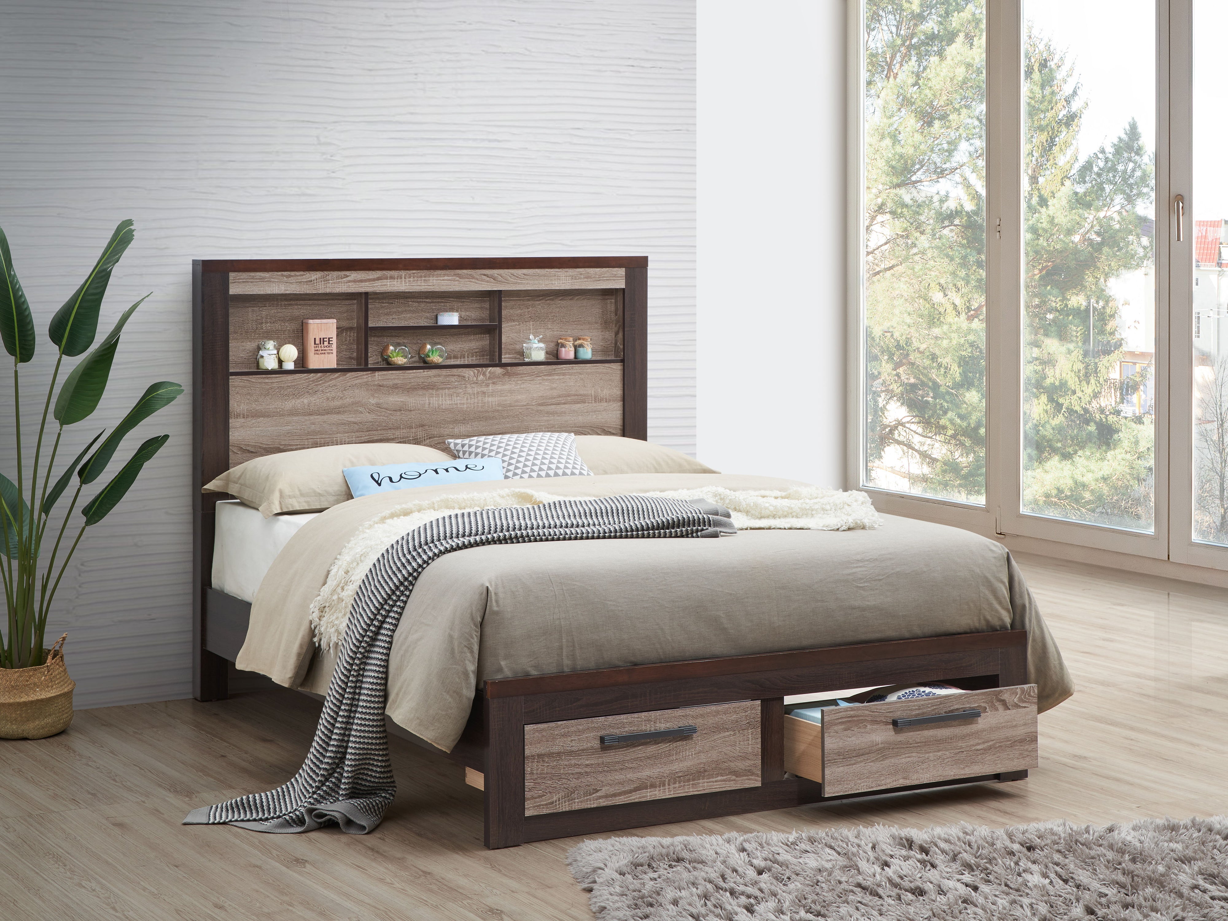 Magnolia - Bookcase Storage Bed