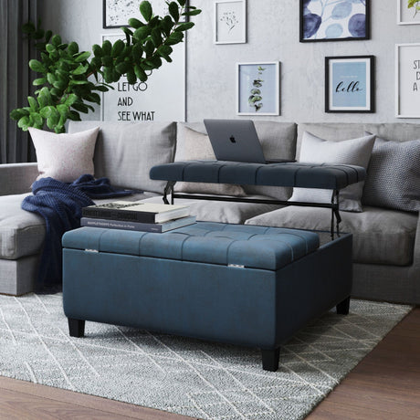 Harrison - Large Coffee Table Storage Ottoman - view 23