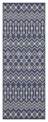 Sunshine - 2'7" X 7'3" Indoor / Outdoor, Polypropylene Area Rug Blue by Icona Home Decor | Bel Furniture