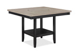Fulton - Counter Height Table Pearl Silver by Crown Mark | Bel Furniture