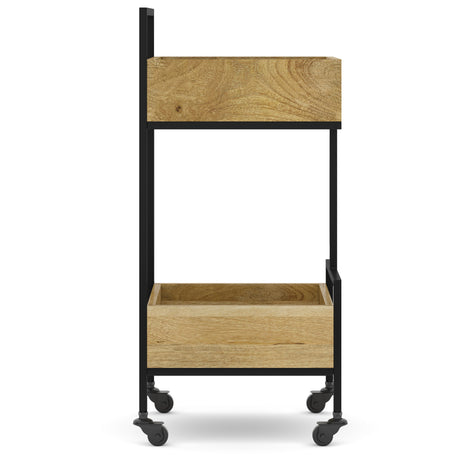 Hobbs - Bar Cart - Natural by Simpli-Home | Bel Furniture