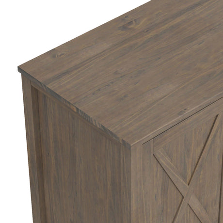 Ela - Medium TV Stand - Smoky Brown by Simpli-Home | Bel Furniture
