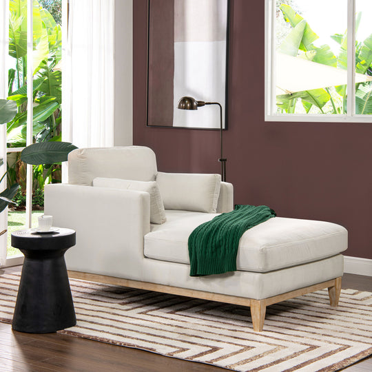 Knox - Modern Farmhouse Chaise Lounge Chair by Jennifer Taylor Home | Bel Furniture