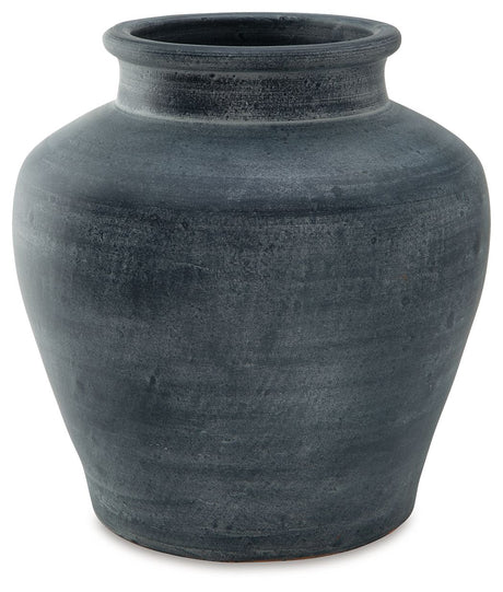 Meadie - 12" Vase Blue 11"W x 11"D x 13"H by Signature Design by Ashley® | Bel Furniture