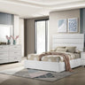 Felicity - Upholstered Bedroom Set White by Coaster Fine Furniture | Bel Furniture