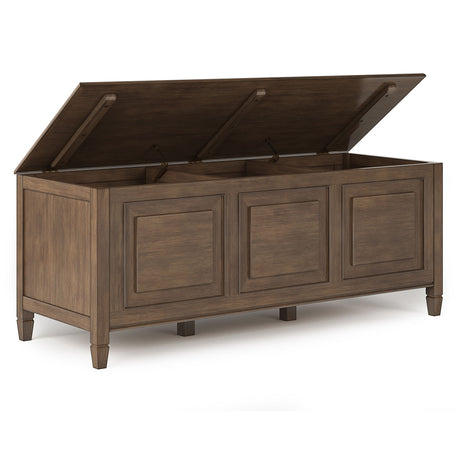 Connaught - Handcrafted Storage Bench Trunk by Simpli-Home | Bel Furniture