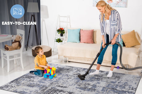 Payas - 6' X 9' Abstract Area Rug - Gray / Denim - view 6