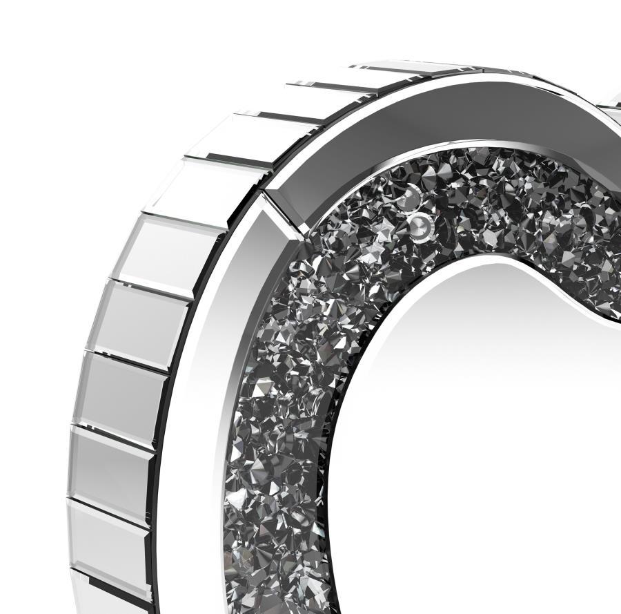 Euston - Heart Shaped Vanity Mirror - Silver by CoasterEveryday | Bel Furniture