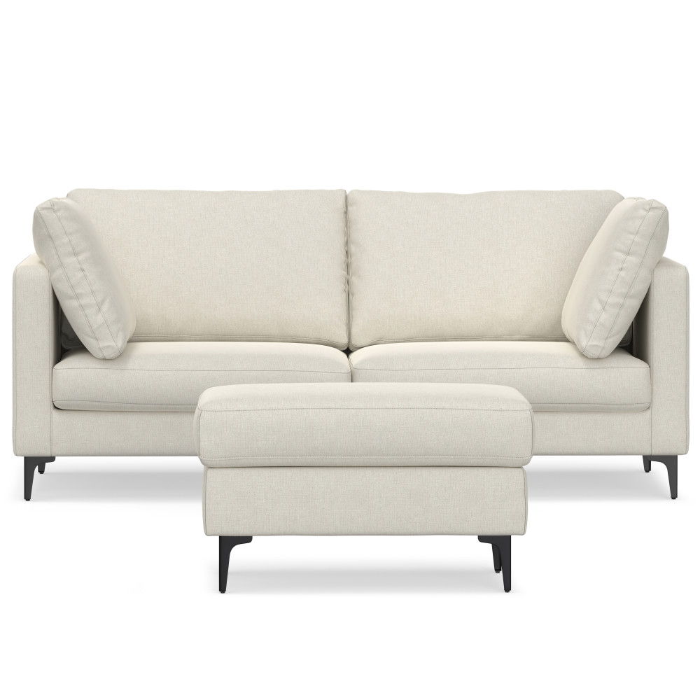 Ava - Mid Century Sofa With Ottoman Set by Simpli-Home | Bel Furniture