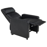Toohey - Upholstered Home Theater Push Back Recliner - Black by CoasterEveryday | Bel Furniture
