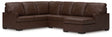 McDowlan - Sectional Dark Brown 3 Pc. RAF Corner Chaise Sectional by Signature Design by Ashley® | Bel Furniture