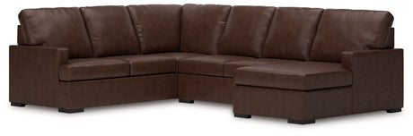 McDowlan - Sectional Dark Brown 3 Pc. RAF Corner Chaise Sectional by Signature Design by Ashley® | Bel Furniture