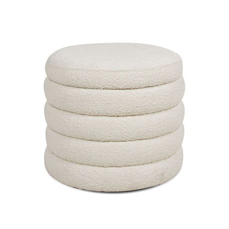 Fuji - Oversized Round Storage Ottoman - view 29