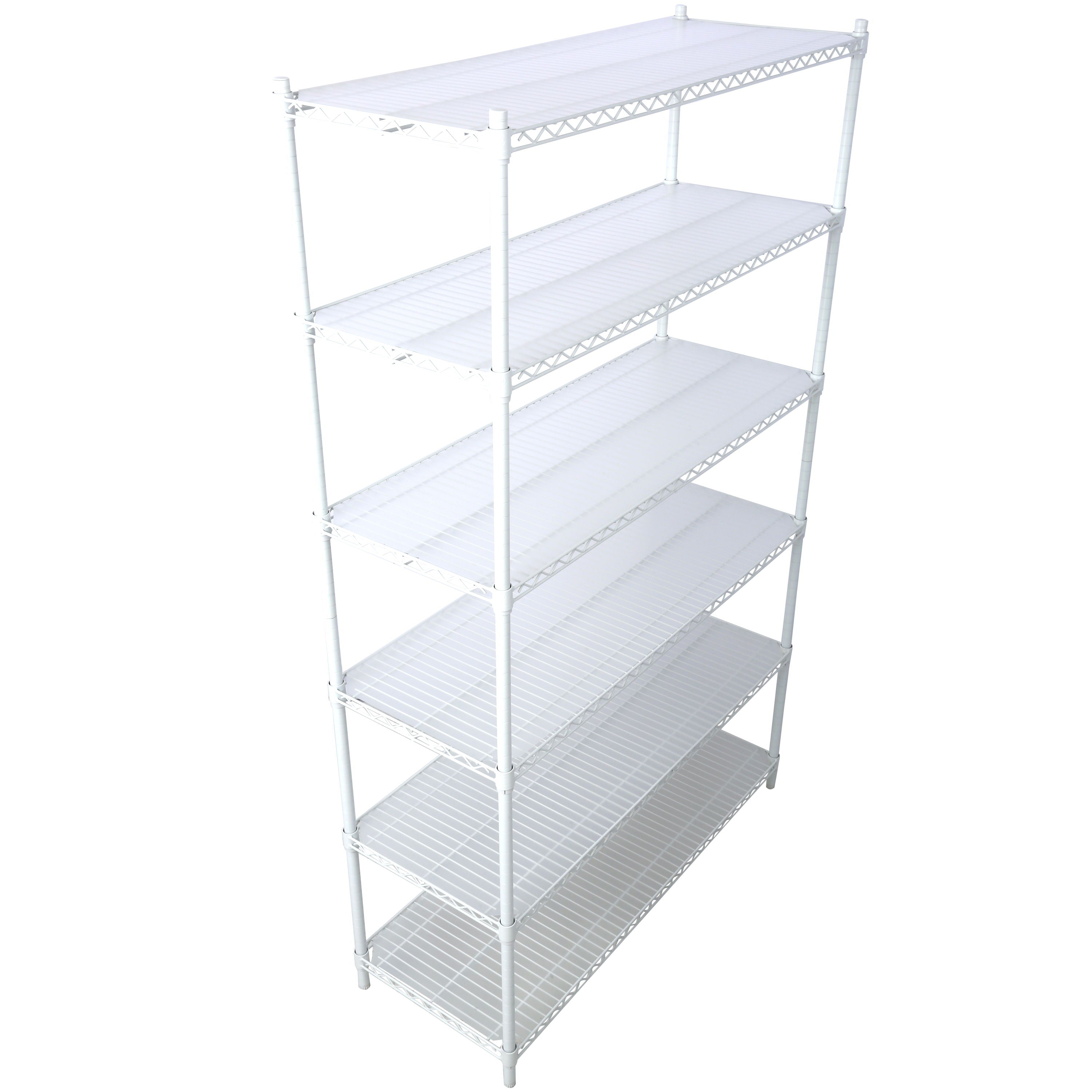 6 Tier 6000Lbs Capacity Nsf Metal Shelf Wire Shelving Unit, Heavy Duty Adjustable Storage Rack With Wheels & Shelf Liners For Commercial Grade Utility Steel Storage Rack