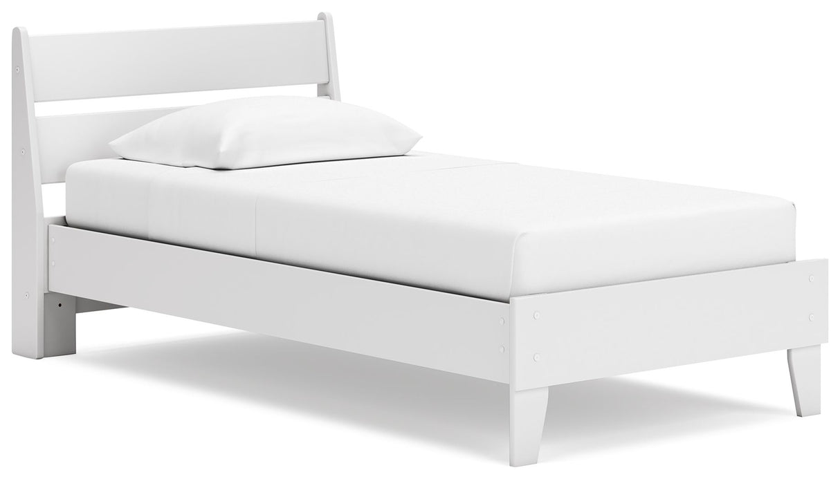 Socalle - Panel Platform Bed White Twin by Millennium® by Ashley | Bel Furniture
