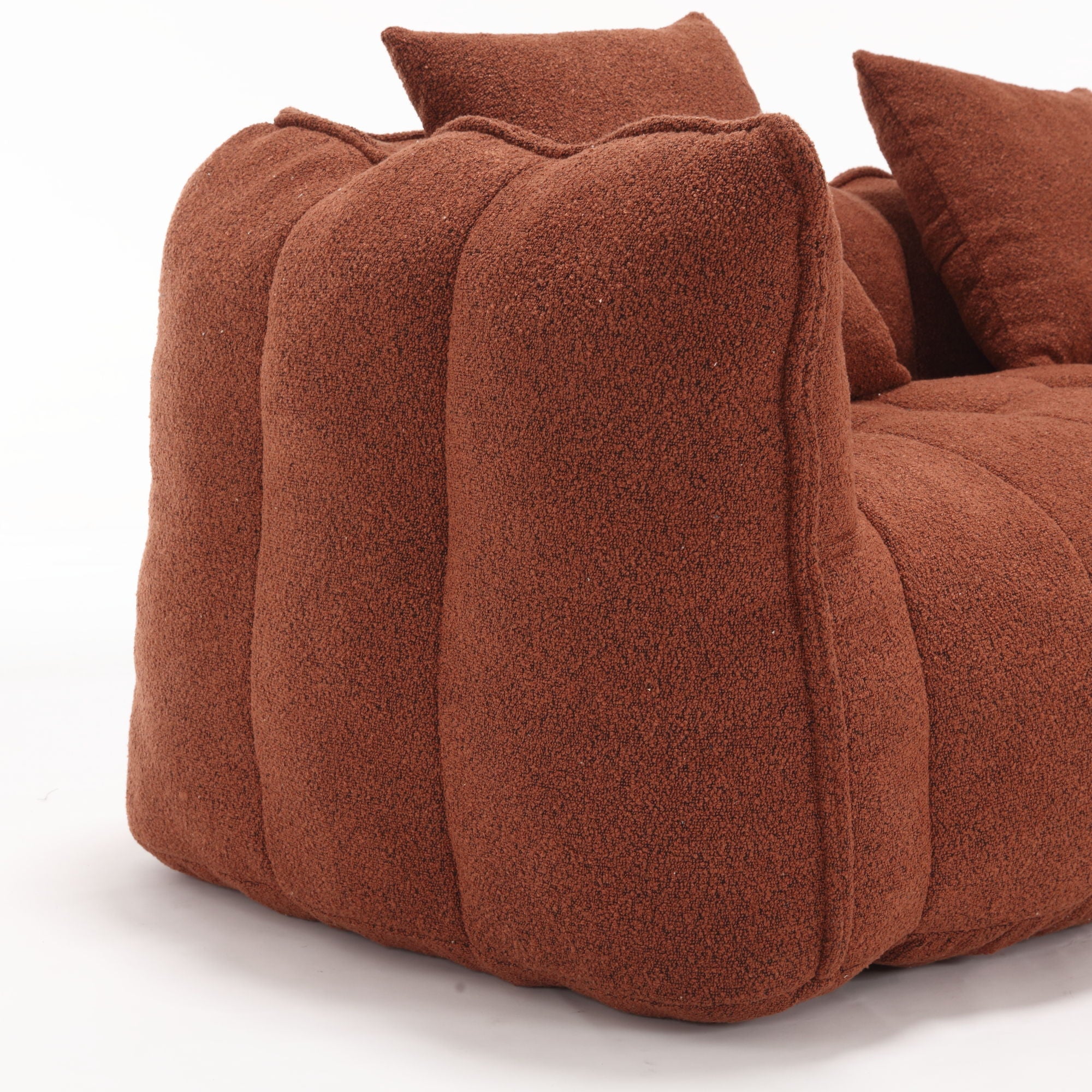 Soft Beanbag Chair With High Resilience Foam Core For Two People