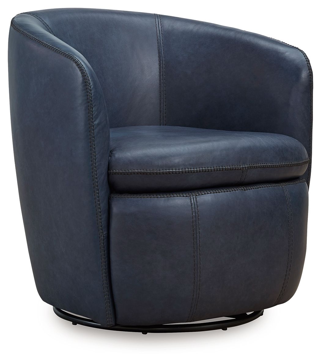 Kierreys - Swivel Chair Blue by Signature Design by Ashley® | Bel Furniture