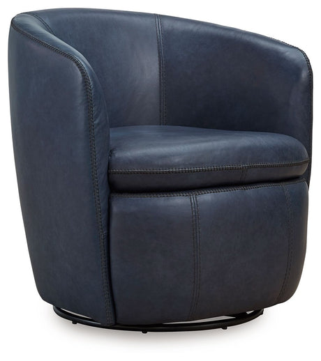 Kierreys - Swivel Chair Blue by Signature Design by Ashley® | Bel Furniture