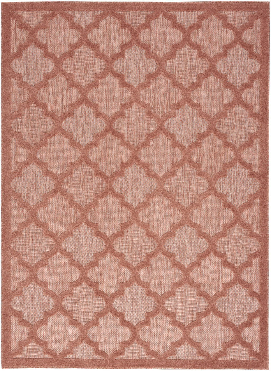 6' X 9' Geometric Flatweave Area Rug - Orange