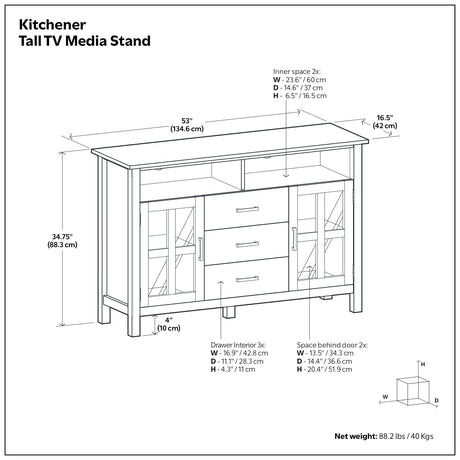 Kitchener - Handcrafted TV Media Stand - view 8