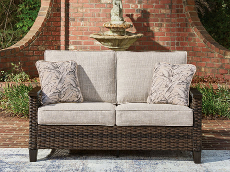 Monterey Point - Loveseat With Cushion - Dark Brown - view 5