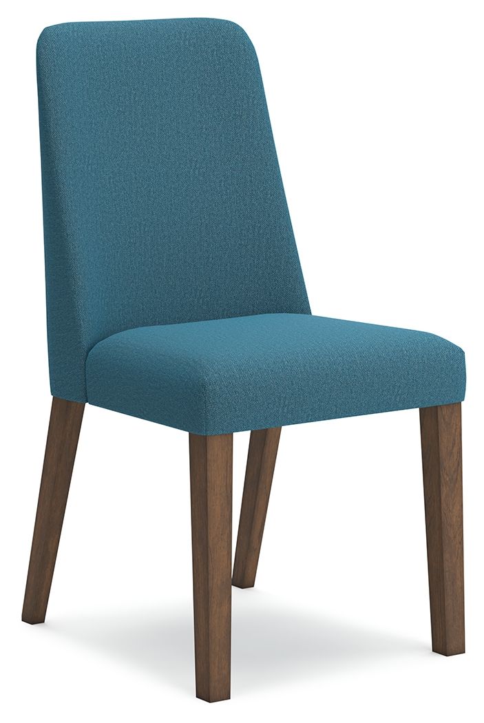 Lyncott - Blue / Brown - Dining Uph Side Chair (Set of 2) by Signature Design by Ashley® | Bel Furniture