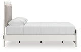 Zuraleus - Upholstered Panel Platform Bed With Roll Slats