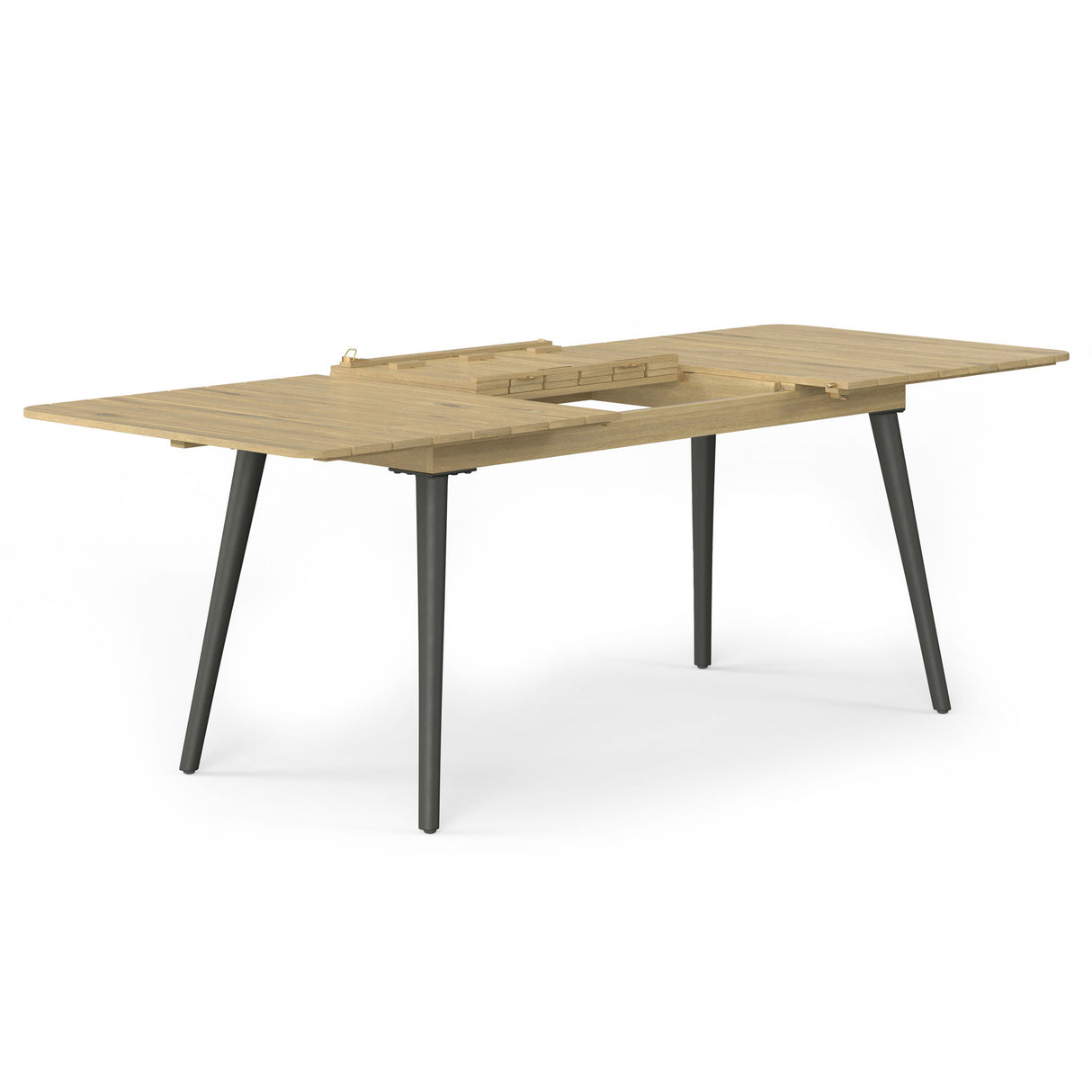 Beachside - Outdoor Extendable Dining Table - Light Teak by Simpli-Home | Bel Furniture
