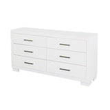 Jessica - 6-drawer Dresser by CoasterEssence | Bel Furniture